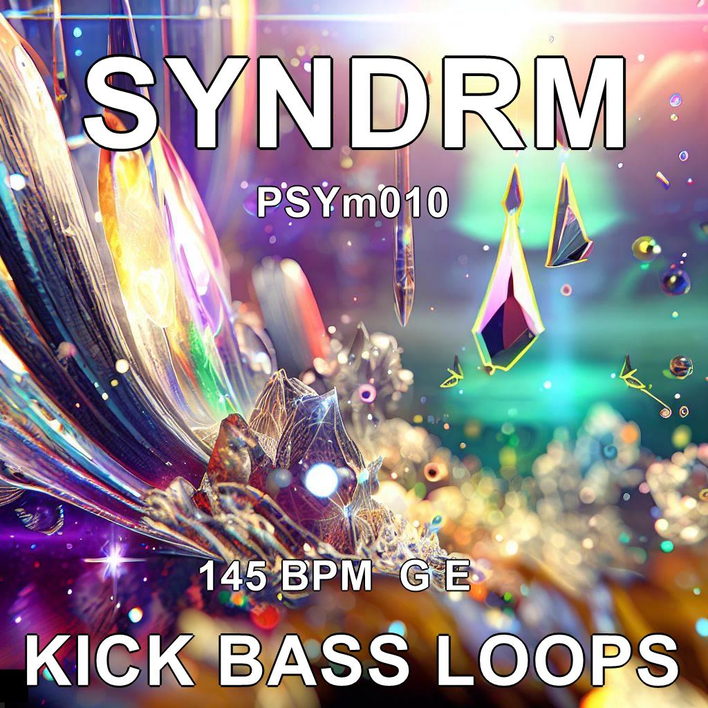 SYNDRM-PSYm010 KICK BASS LOOP Patterns – grooving Kicks + Rolling Bassline Sounds – Sample Pack for PsyTrance